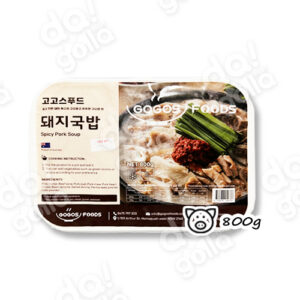 GoGoS Foods Spicy Prok Soup _ 고고스 매운 돼지국밥 – 800g [12]