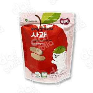 DodoMam Organic Rice Snack PopJjang For Baby 6mth+ (Apple) _ 도도맘 유기농 쌀 스낵 생후 팝짱 (사과맛) - 20g [20]