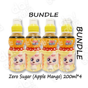 [Bundle] Woongjin TeeniePing Zero Sugar (Apple Mango) _ 웅진 티니핑 제로슈가 (애플망고) – 200ml*4