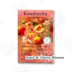 Kkokdam Flower Kombucha (Peach & Cherry Blossom) _ 꽃담 플라워 콤부차 (복숭아 벚꽃) – 75g [18]